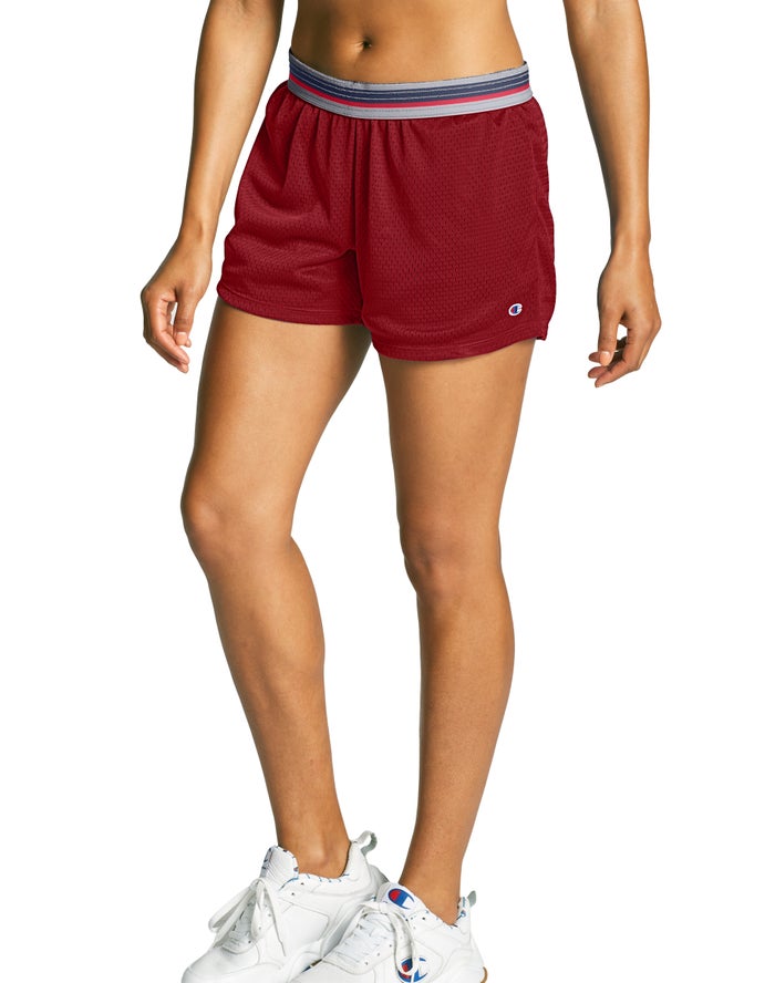 Champion Korte Broek Dames - Rood - Mesh 4 ( 562734-LAX )